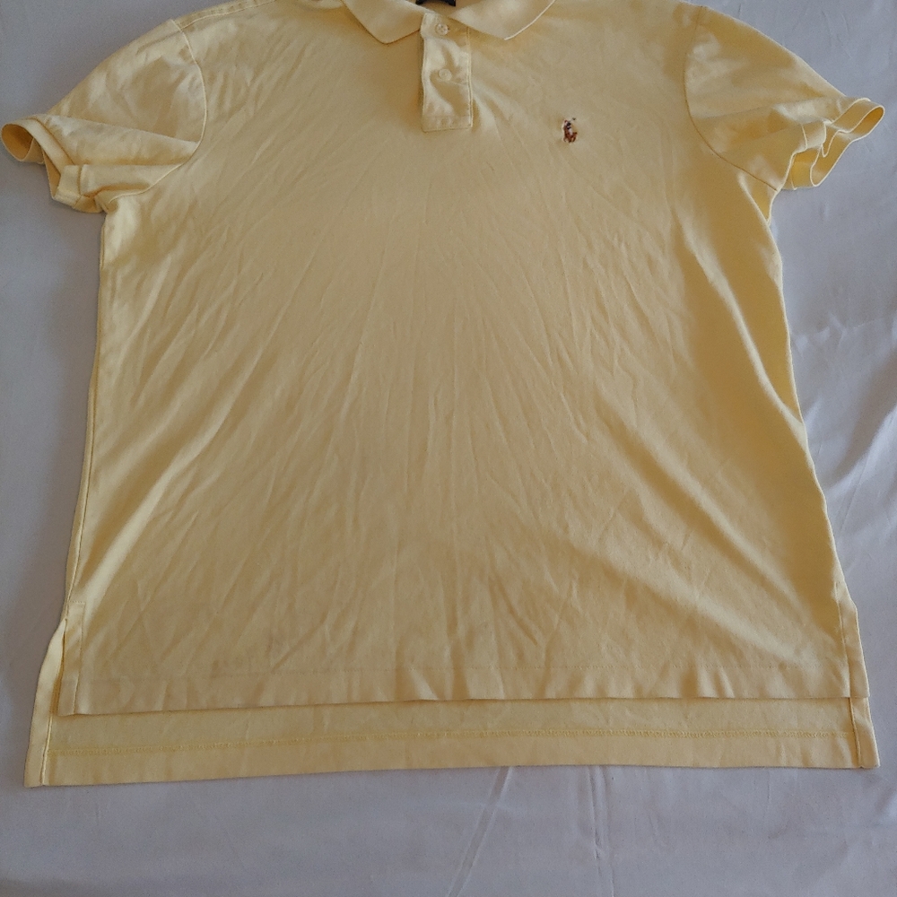 Polo Ralph Lauren L Classic Fit Yellow Polo